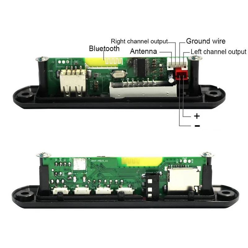 TOSPRA Bluetooth 5 в 12 В DC TF FM радио аудио MP3 плеер AUX модуль декодер плата USB источник питания для автомобиля удаленный музыкальный динамик