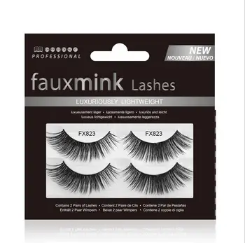 

2pair 3D fake water mink eyelashes two pairs of pure handmade false eyelashes