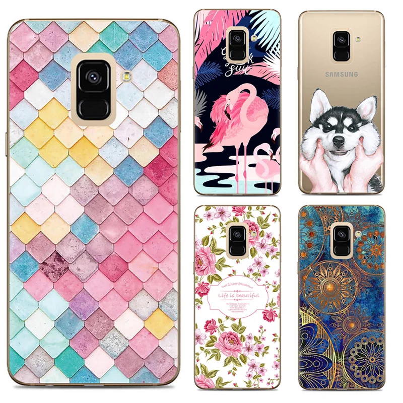 Color Printed Case for Samsung Galaxy A6 2018 Plus Soft Silicon Phone Cover Capa |