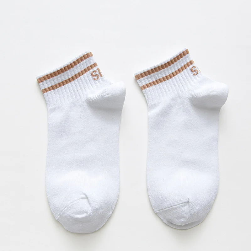 Невидимые короткие женские летние удобные хлопковые носки-башмачки для девочек 1 пара = 2 шт. ws177 - Цвет: ws177ju