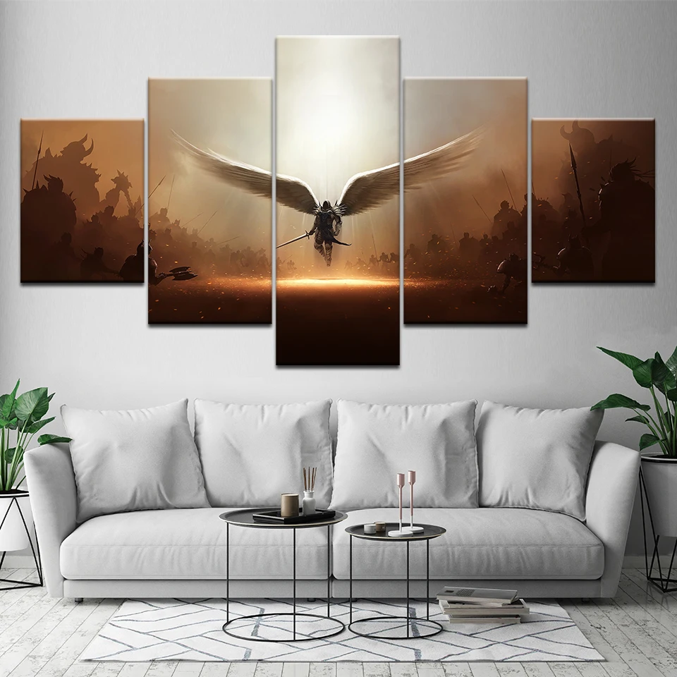 The game Two steps from hell archangel 5 Panels Wallpapers modern