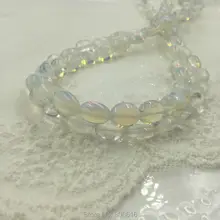 8*10MM 76Pcs Oval Shape Rock Crystal Quartz / Opal Natural Stone Bead Semi-precious Stone Jewelry Loose Beads