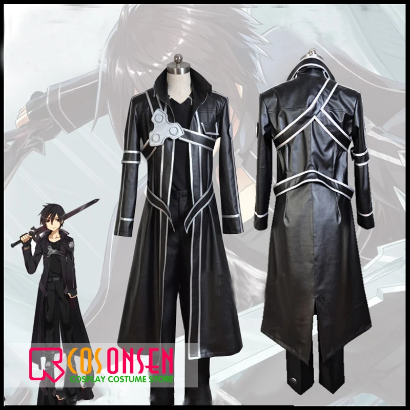 [Черная пятница] Горячая Аниме Sword Art Online костюм Кирито для косплея нарядное