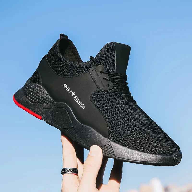 

Fashion Men's Casual Shoes Knitted Mesh Men's Sports Shoes Breathable Comfortable Running Shoes Lightweight Wear Tennis Shoess