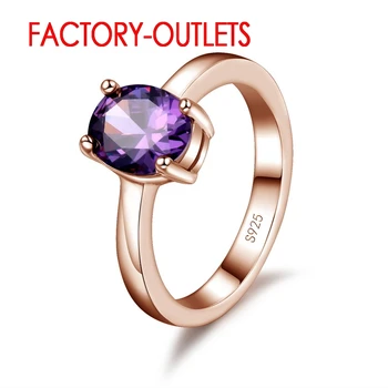 

925 Sterling Silver Wedding Ring Romantic Fashion Jewelry Cubic Zirconia Prong Setting Women Girls 6 Designs
