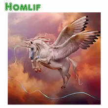 5d diy заказной набор для картин из алмазов eigen foto Крылатый Единорог 3d полный квадратный стежок Алмазная вышивка мозаика