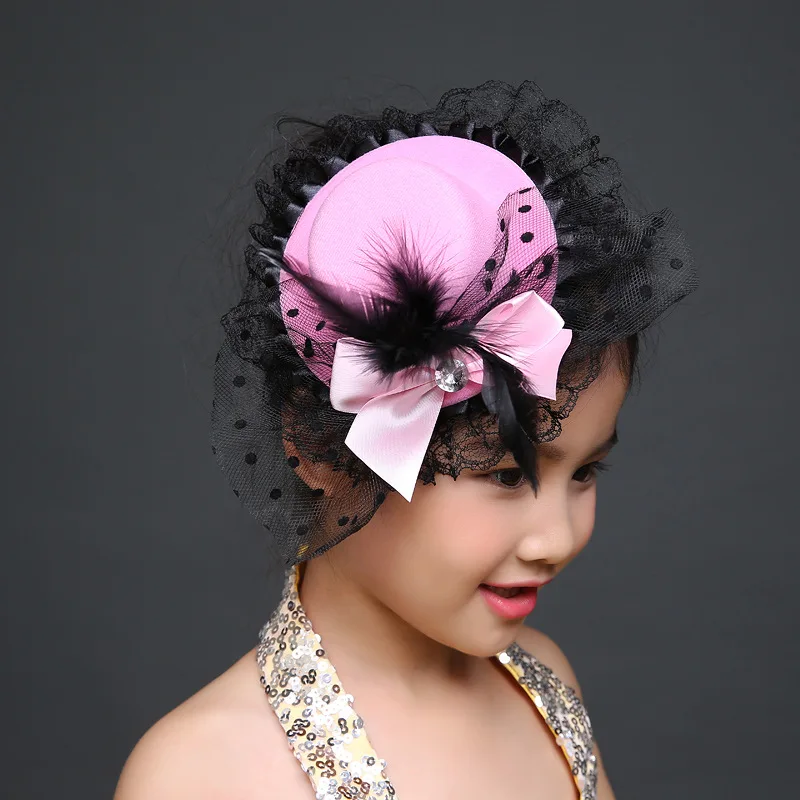 

Ribbon Flower Bow Caps Hair Clips Hair Accessories for Women Girls Hairpins Festival Hats Christmas Easter Costume Gifts 2019