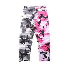 Лоскутные камуфляжные брюки карго мужские новые модные свободные стильные мужские брюки Multy Camo брюки