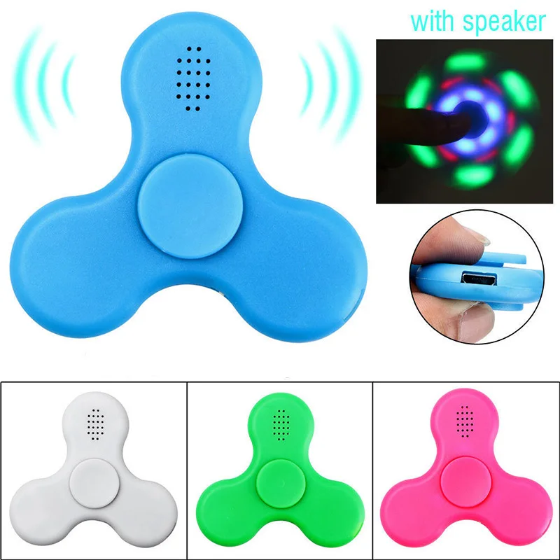 fidget spinner with bluetooth speaker and lights