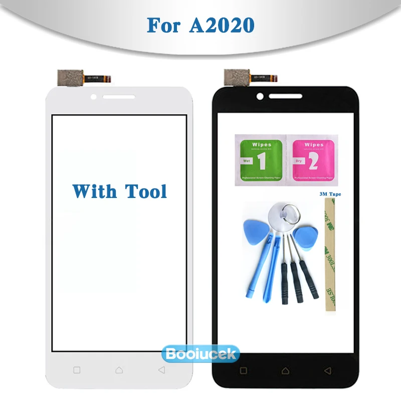 

High Quality 5.0" For Lenovo A2020 Vibe C A2020a40 Touch Screen Digitizer Sensor Outer Glass Lens Panel Replacement