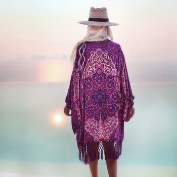 

Summer Style Women Full Sleeve Floral Printed Long Cardigan Blusas Outerwear Casual Loose Sunscreen Blouse Shirt