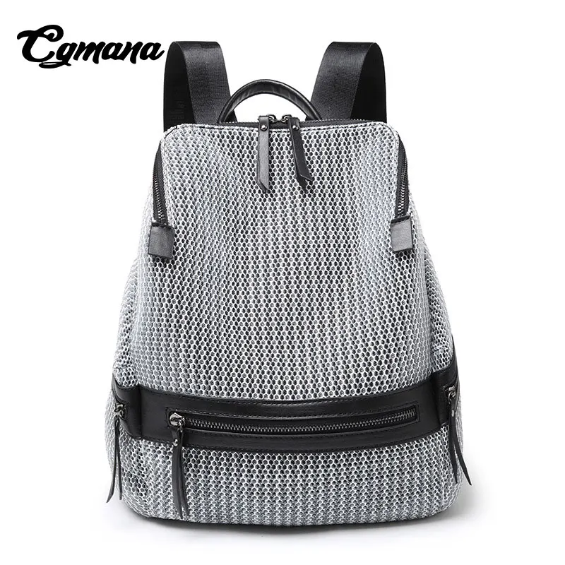

CGmana Fashion Backpack Female 2018 Summer New Korean Large Capacity Travel Anti-Theft Backpack Mother Package Mochila Feminina