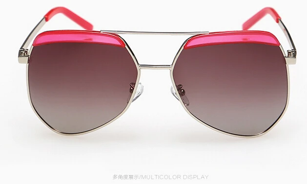 Высокое качество новые женские поляризованные солнцезащитные очки модные многоцветные очки для вождения на открытом воздухе - Цвет линз: 004