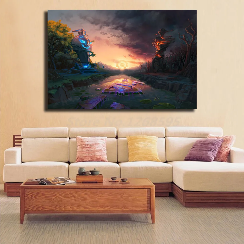Dota 2 Radiant Dire Wall Art Canvas Posters Prints Painting Pictures ...