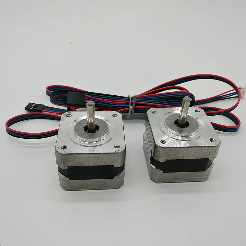 

Free Shipping 2Pcs Nema17 12V 1.3A 28Ncm 40Oz-in 12V Stepper Motor 4-Lead for 3D Printer Reprap Rostock with 1M Dupont Line