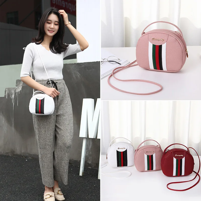 

2019 Collision Yarn Weaving Bring Fund Small Circle Package Mini- Trend Single Shoulder Messenger Portable China Versatile B405