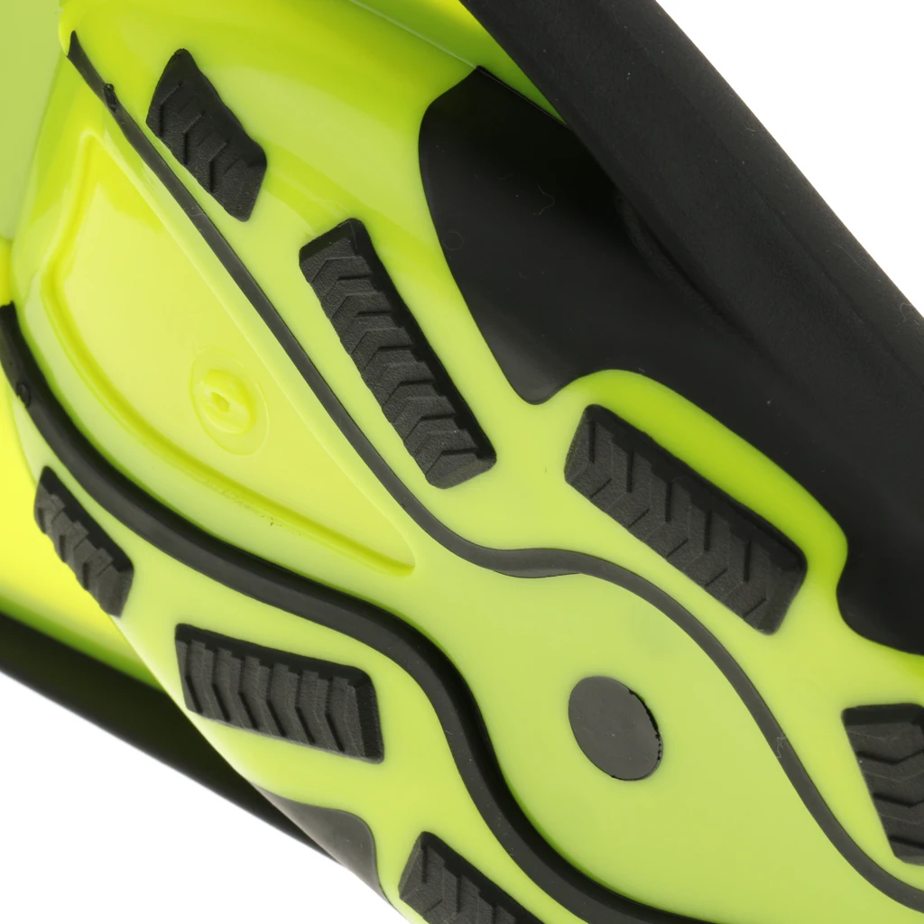Perfeclan 2019 Kid Adult Full Foot Short Fins Scuba Diving Swim Training Flippers Yellow Snorkeling Swimming Fins   