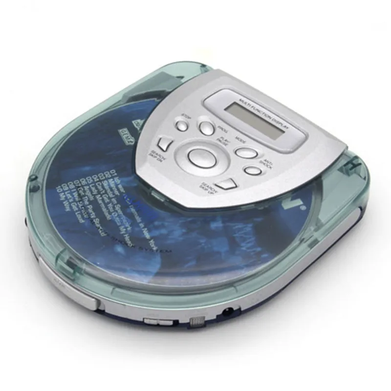 transparent cover portable cd player walkman bass boost system mini
