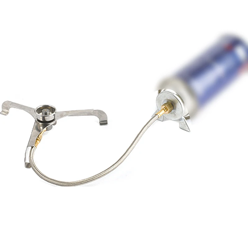 

High Quality Camping Hiking Cooking Gas Stove Adaptor Lengthened Link Three-leg Transfer Head for Nozzle Gas Bottle