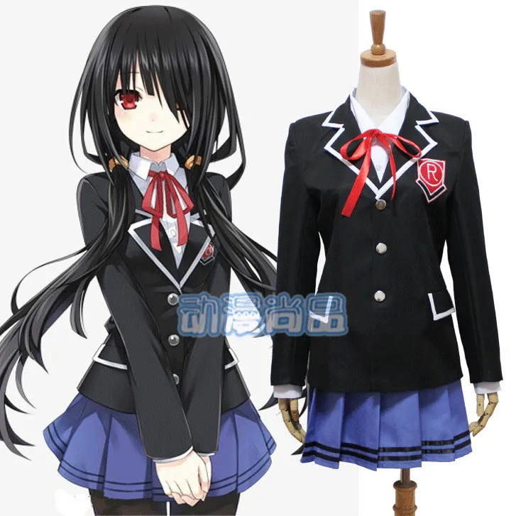 Anime Tanggal A Live Tokisaki Kurumi Cosplay Kostum Cosplay Seragam