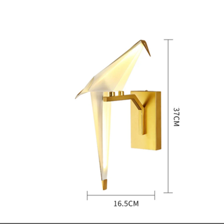 Современный птичий светодиодный подвесной светильник ing Лофт Бар Кафе индивидуальный деко скандинавский светодиодный подвесной светильник птица подвесной светильник Кухонные светильники - Цвет корпуса: Wall lamp 1 Head