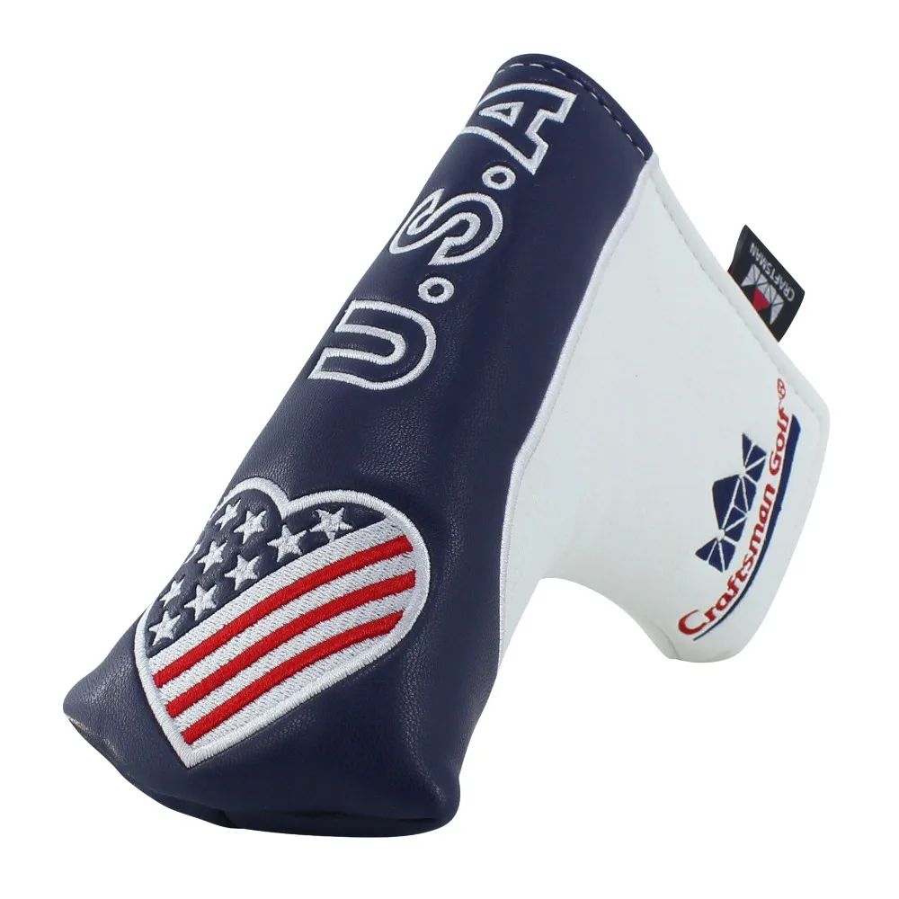 Craftsman Golf Club Head Cover USA PU Leather Blade Putter Golf