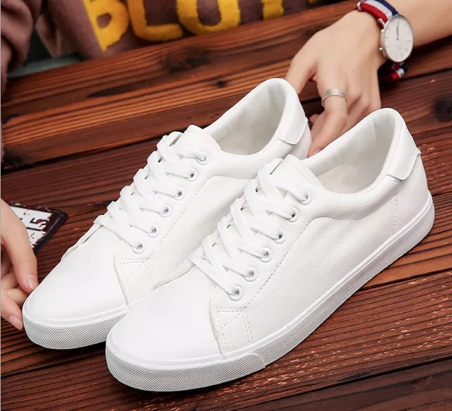 pure white sneakers