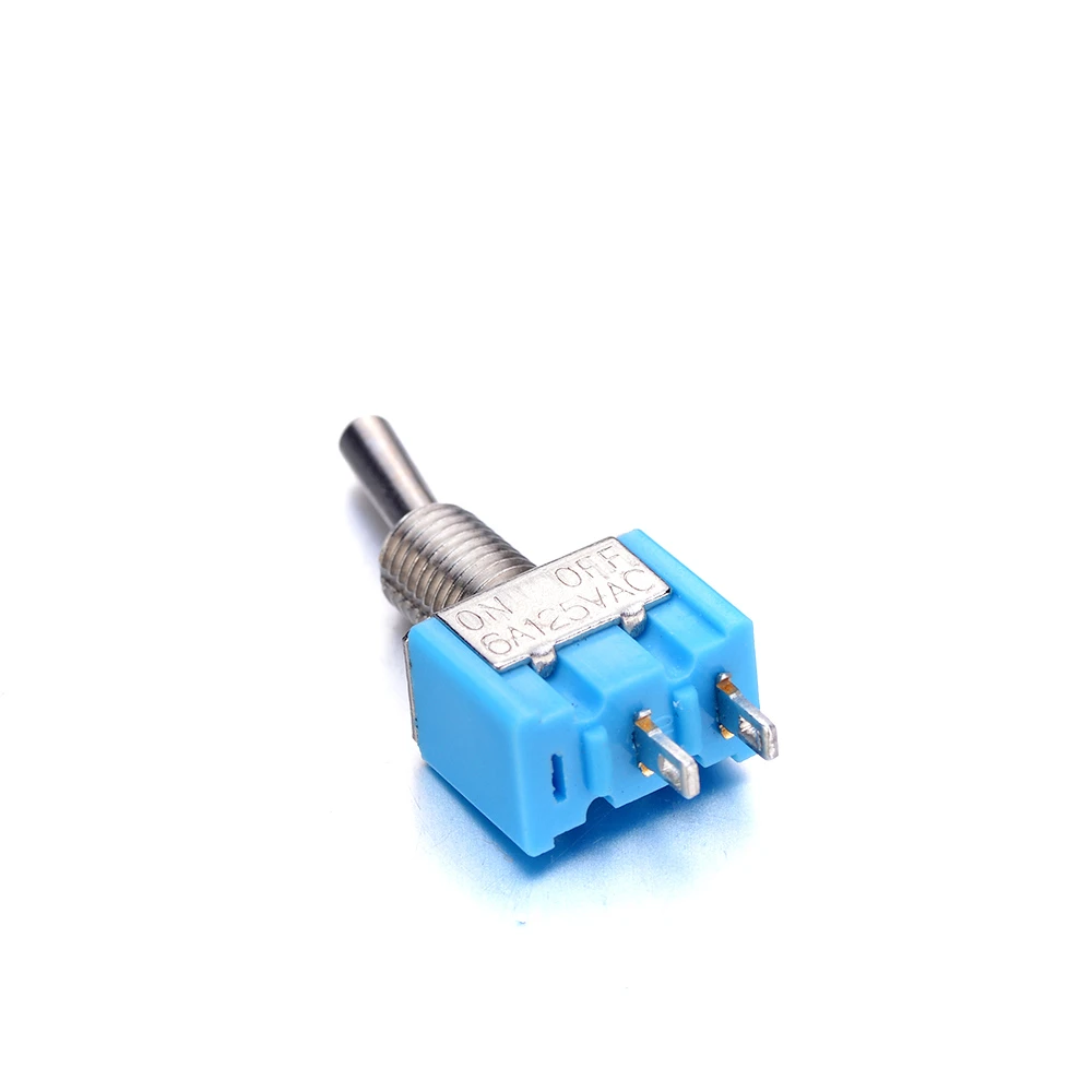 2 PIN SPST On-Off 2 posición 6 A 125 V Ac Mini Interruptores MTS-101 10 un 2 PIN SPST On-Off 2 posición 6 A 125 V Ac Mini Interruptores MTS-101 10 un