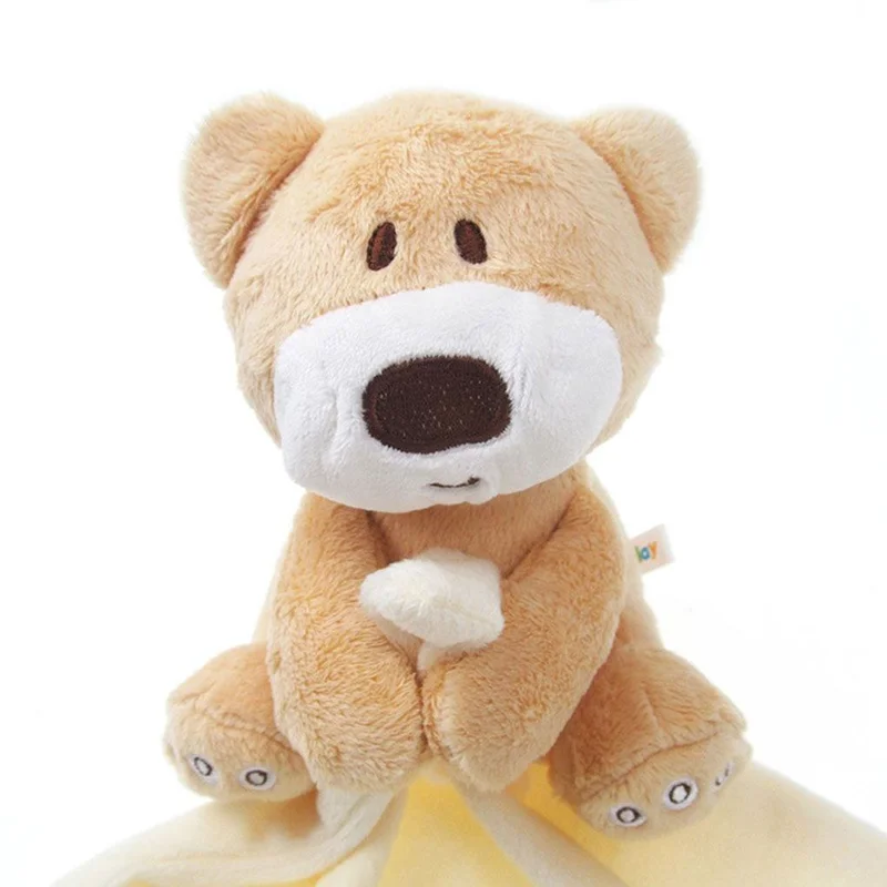 Baby Stuff for Newborns Cute Bear Infant Reassure Towel Newborn Blankie Baby Appease Towel Baby Soft Toys Towel