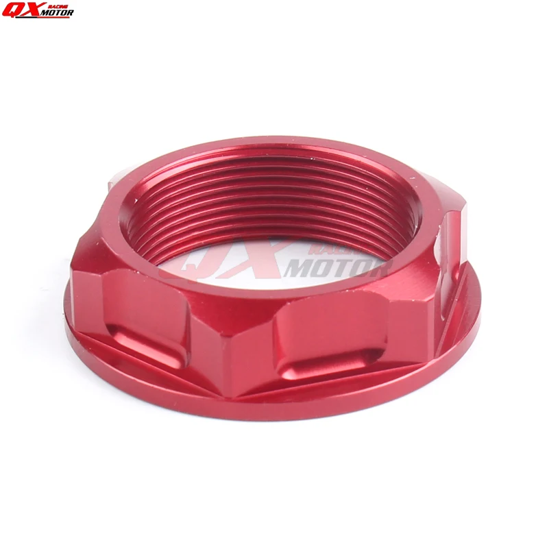

CNC Billet Steering Stem Nut For CR125R 250R CRF250R 250X 450R 450X Motocross Supermoto Enduro Dirt Bike Off Road