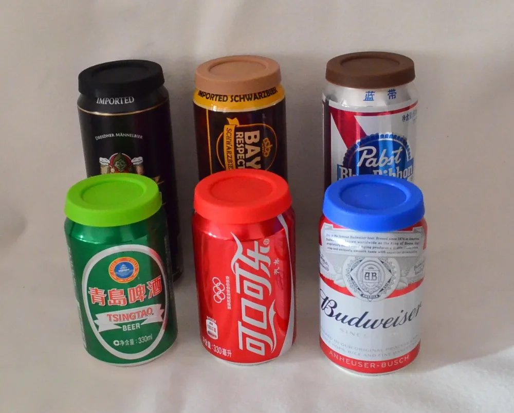 

50pcs/lot FDA silicone dust proof lids for coca can,Reusable Protector Snap lids, Soda Beer Beverage Bottle Lids Cover