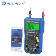 

HoldPeak HP-90EPD Mobile Phone APP Auto Range multimeter Digital AC DC Voltage 4000 Counts Resistance Frequency Auto Back light