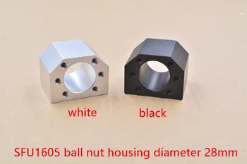 

DSG16H inner hole 28mm RM1605 nut housing bracket holder white or black for 16mm ball screw SFU1605 SFU1604 SFU1610 1pcs