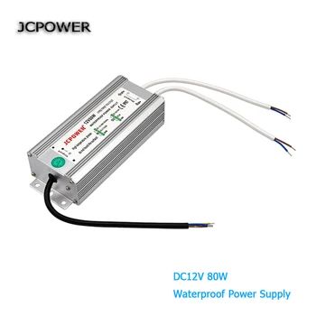 

AC100V 110V 220V 240V to dc 12V 80W Led driver waterproof IP67 Power Supply lighting Transformer for led strip Lights