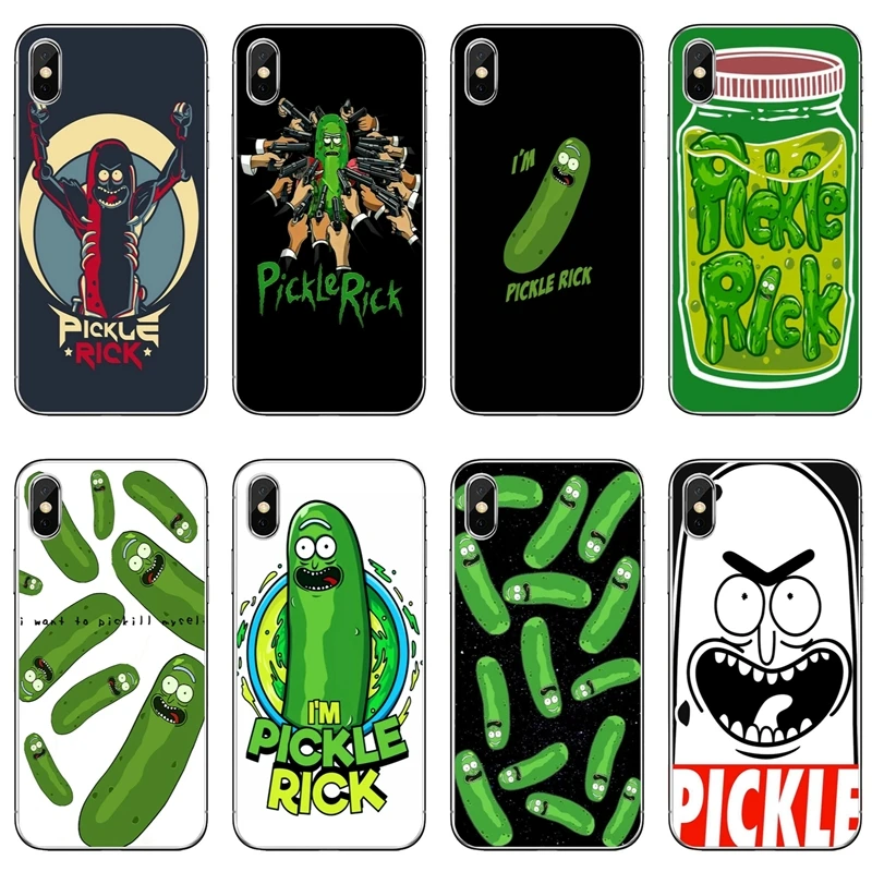 

Pickle Rick Rick and Morty For Xiaomi Mi 8 SE Pro 6 6X A1 A2 Lite 5 5s 5x note mix 2s max 2 3 case Soft phone cover cases
