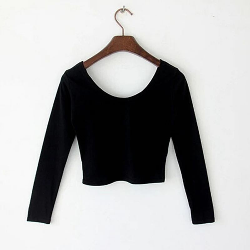 

Korean Style Long Sleeve Tshirt Women Cotton Summer T Shirt Underwear Tops Tee Shirt T-Shirt Clothes 2019 femme