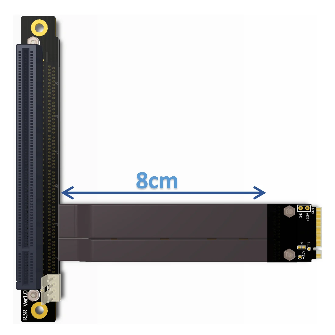 Переходная карта PCI E 3 0 M.2 для NGFF NVMe PCIe x16 удлинитель Gen3 SATA кабель питания 32G/bps BTC