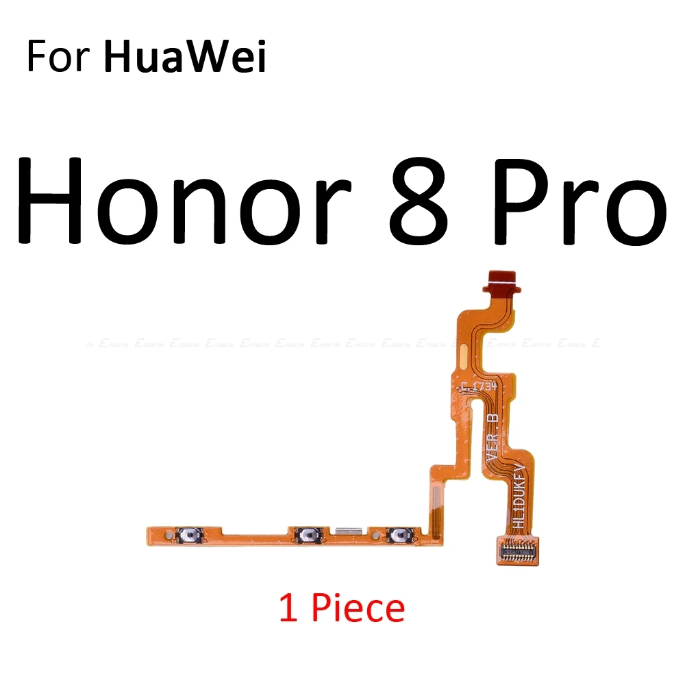 Немой переключатель питания лента-брелок для HuaWei Honor View 20 Note 10 9 9i 9 8C 8X Max Pro Lite кнопка включения и выключения громкости управление гибким кабелем - Цвет: For Honor 8 Pro