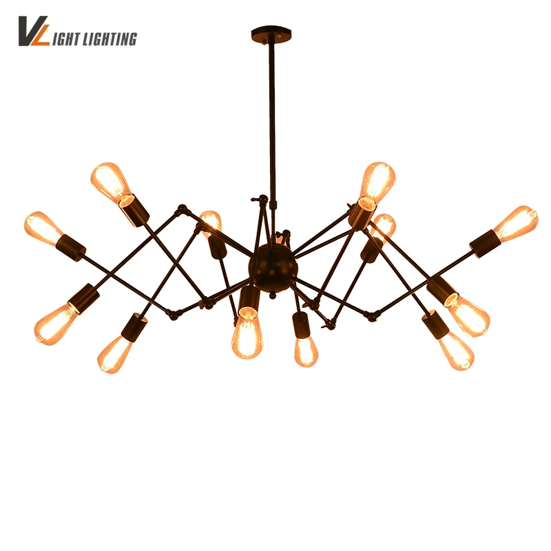 Loft Industrial Lamp Verlichting Retro Luminaire Suspension Industriel Luminaire Lustre Home Lighting Spider Lamp Lamparas De Te Loft Industrial Lamp Verlichting Retro Luminaire Suspension Industriel Luminaire Lustre Home Lighting Spider Lamp Lamparas De Te