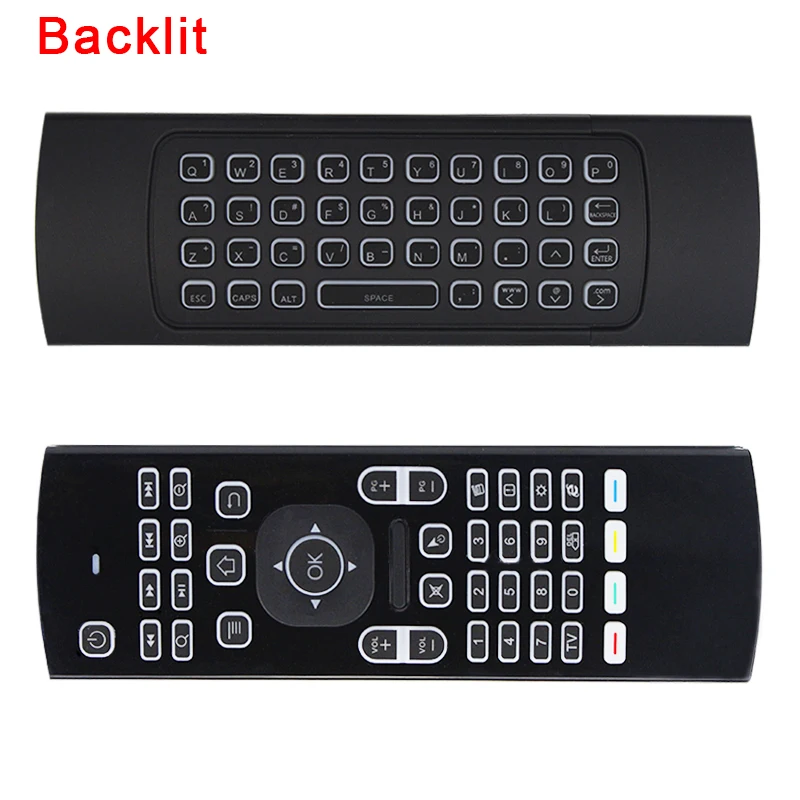 

Backlit 2.4GHz Wireless Mouse Keyboard Gyroscope Air Fly Mouse Sense Motion Remote Control Keyboard for Mac Android TV Windows