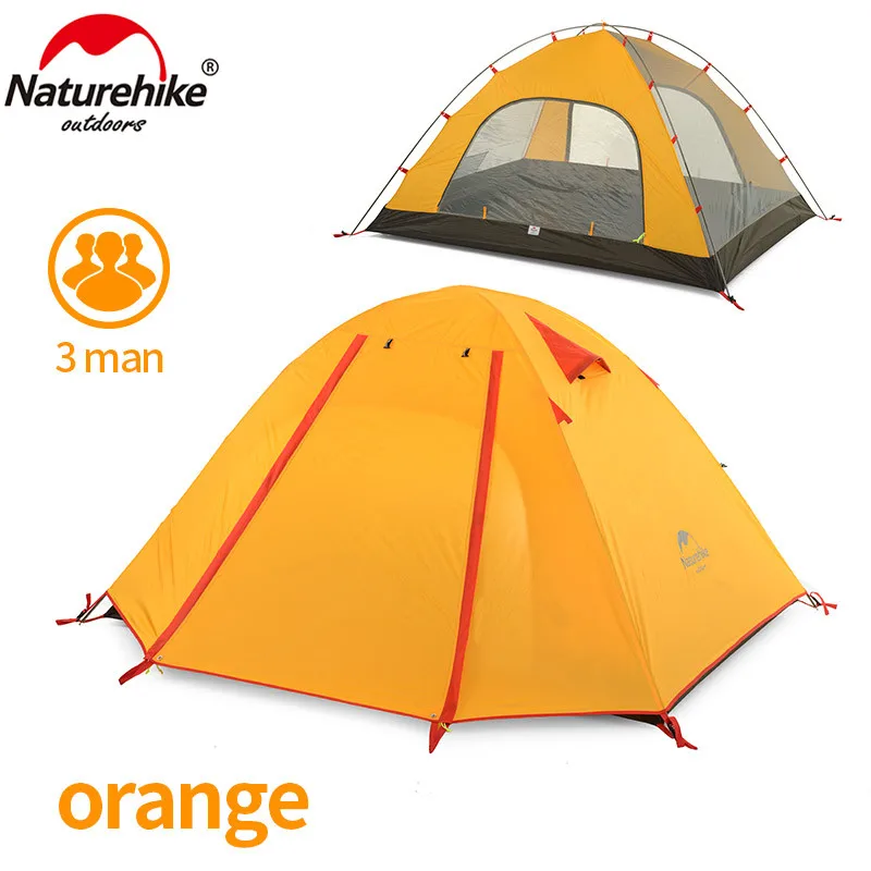 Naturehike P Series туристическая палатка большая легкая водонепроницаемая для 3 человек