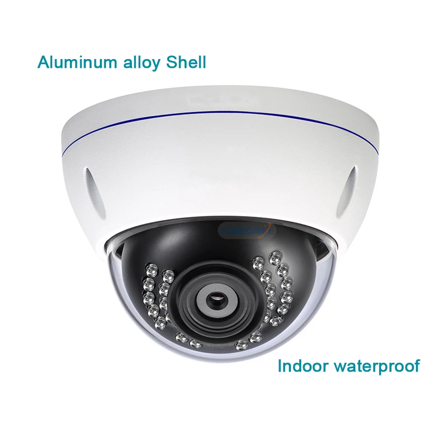 Супер HD 1080P IP камера H.265 Onvif IMX323 безопасности дома P2P 48 в POE Широкоугольный 2,8 мм Объектив металлический внутренний купол