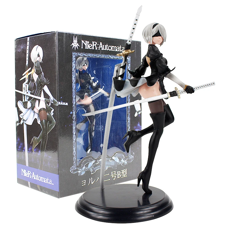 25 см NieR Automata YoRHa No. 2 Тип B 2B Banpresto ПВХ фигурка Коллекционная модель игрушки куклы