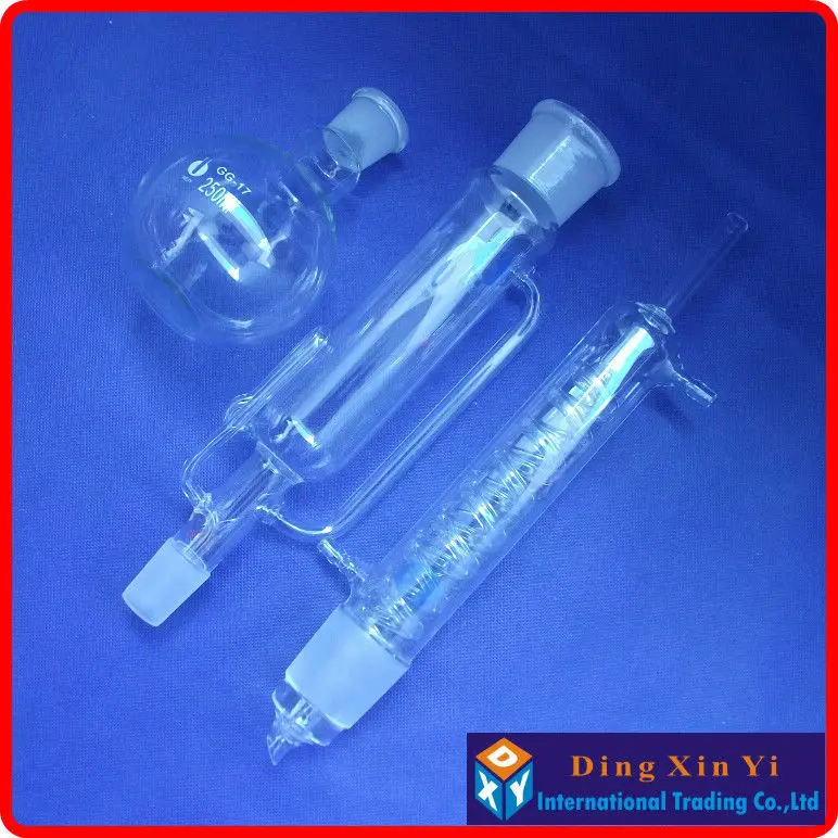 250ml Glass Soxhlet Extractor Extraction Apparatus Soxhlet With