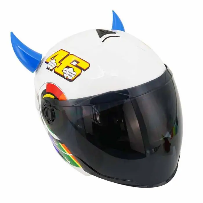 1 Пара мотоциклетный шлем рог с присоской мотокросса лицо защитный Декор NJ88