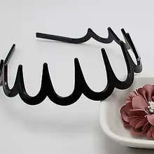 8 черный Пластик волна волос гребень оголовье 32 мм с глубокой зубы аксессуар для волос