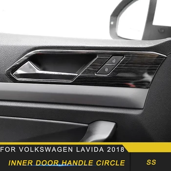 

For Volkswagen Lavida 2018 Car Styling Inner Door Handle Bowl Cover Trim Frame Sticker Interior Accessories
