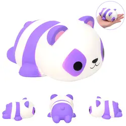 Kawaii Panda Squishies супер медленно поднимающаяся игрушка, мини синяя вентиляционная кукла, милое животное, имитирующая выдавливание