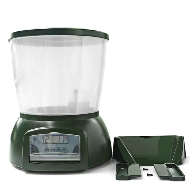 

Automatic large-capacity feeding device regularly.Fish food storage dispenser.fish tank feeder For Garden pond