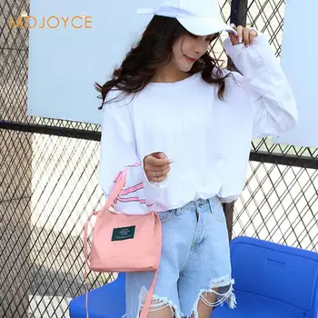 

New Simple Retro Canvas Girls Casual Handbag Three Handles Crossbody Shoulder Bag Women Canvas Crossbody Bags Solid Color Bags